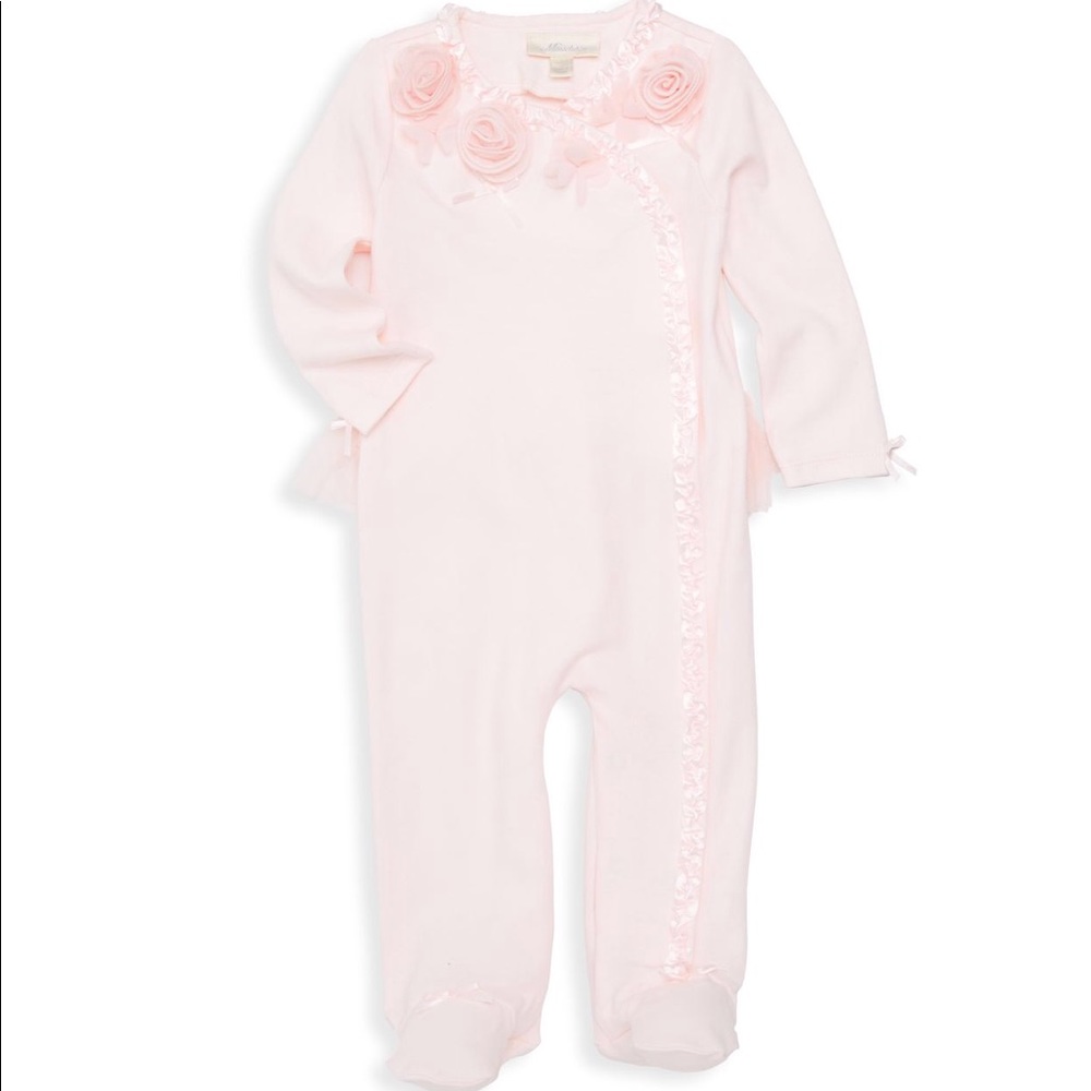 Minclasix Baby pink Rosette footie